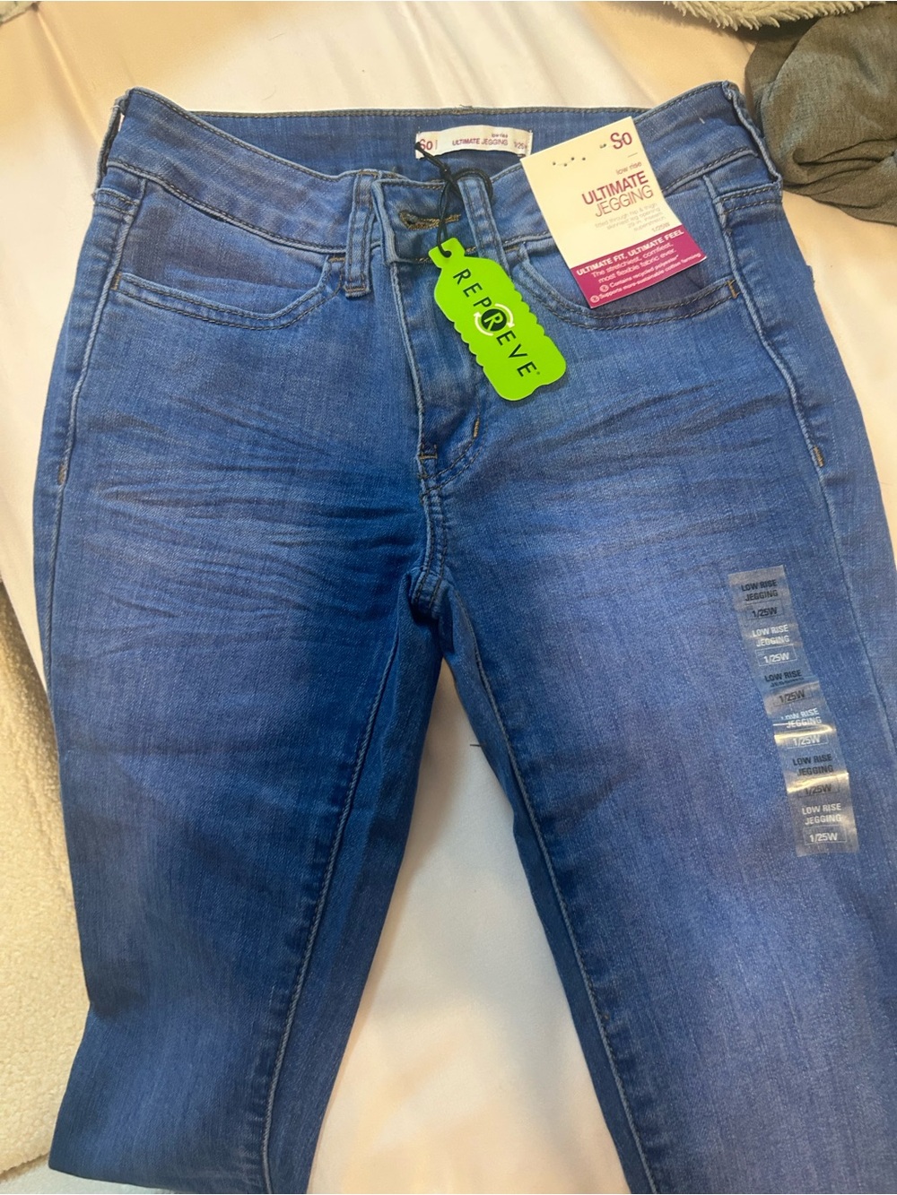 SO Women’s Blue Ultimate Jeggings - Mid Wash Stretch